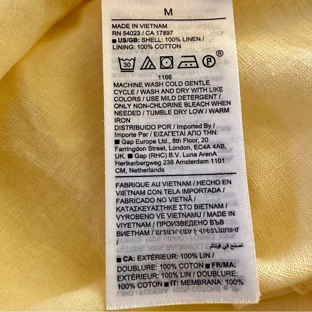 Banana Republic Yellow Sleeveless V-Neck Mini Dress - Picture 15 of 16